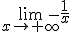 \lim_{x \to +\infty} -\frac{1}{x} 
